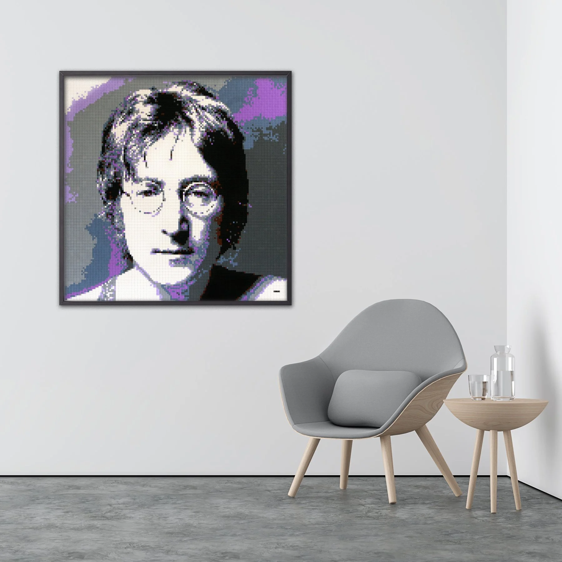 Jimi Hendrix Purple Haze Art Portrait inspired by LEGO® — BRIAN HANNA